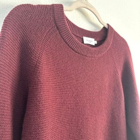 The Reset R Label Funnel Neck Wool Cashmere Sweater Baked Cherry M Minimalist - Picture 3 of 6
